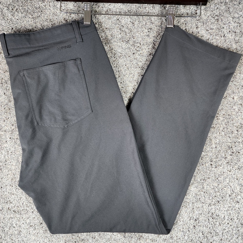 Ping Golf Pants Mens 36x33 Sensorcool Stretch Performance Trousers Grey EUC